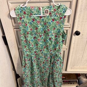 Anne Klein Green Floral Midi Dress